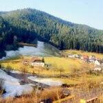 Train Journey through Black Forest in Winter