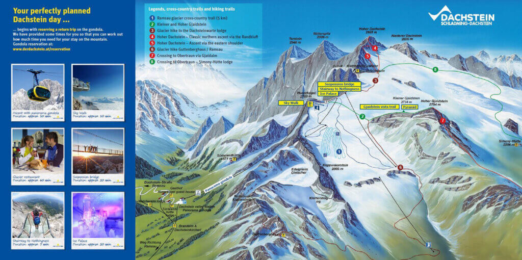 Map of Dachstein Mountain