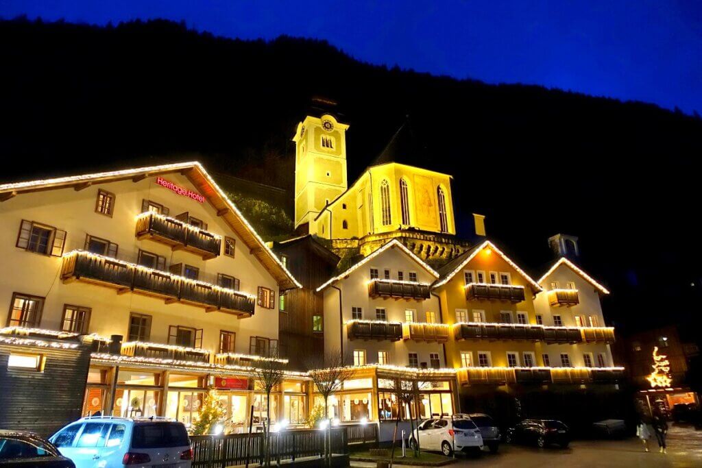 Color at Night in Hallstatt