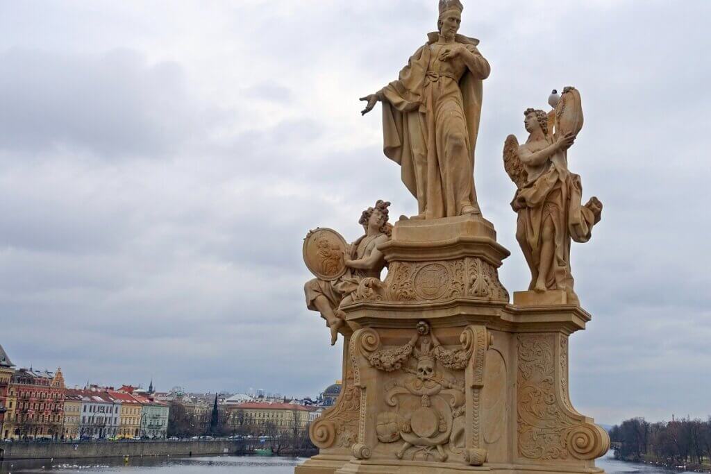 Statue on Charles Bridge