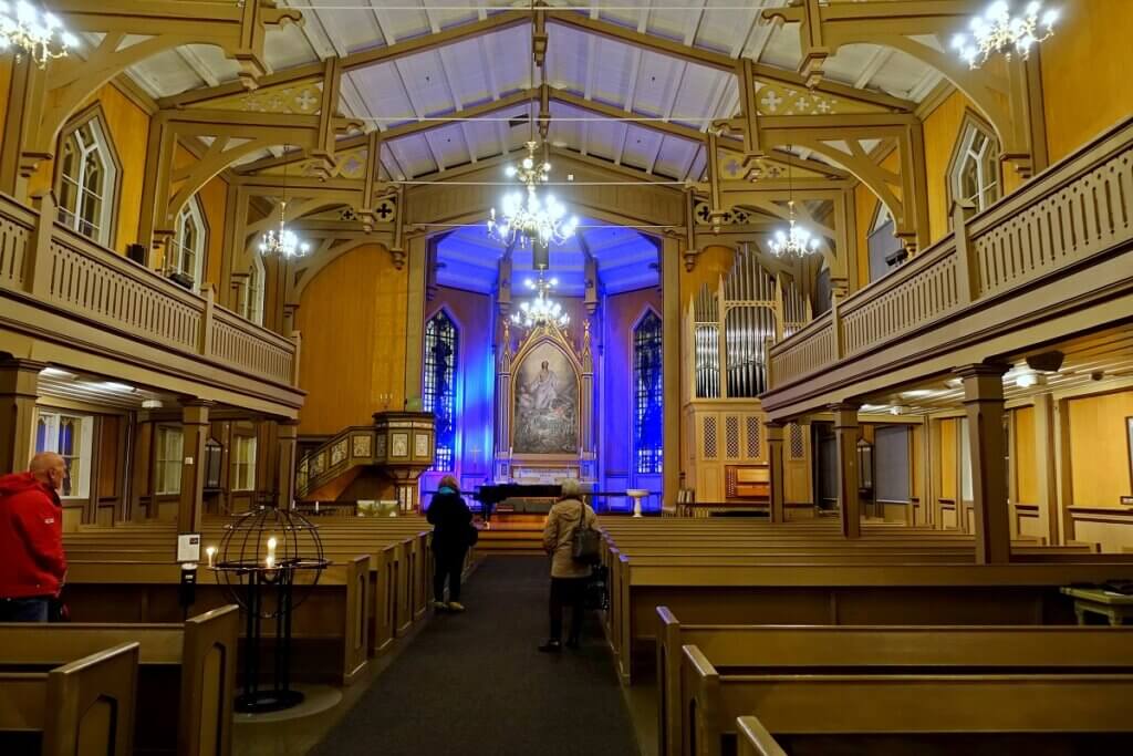 Inside Tromso Cathedral