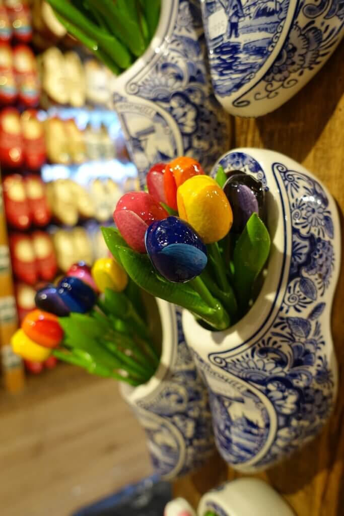 Wooden Tulip in Shoe Zaanse Schans