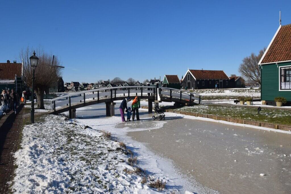 Bridge in Winter Zaanse Schans