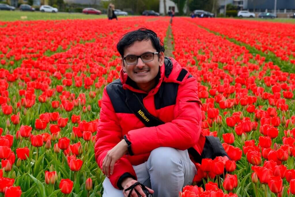 Me at Hillegom Tulip Fields
