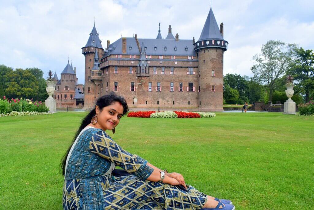 Sitting on the Ground at Castle de Haar