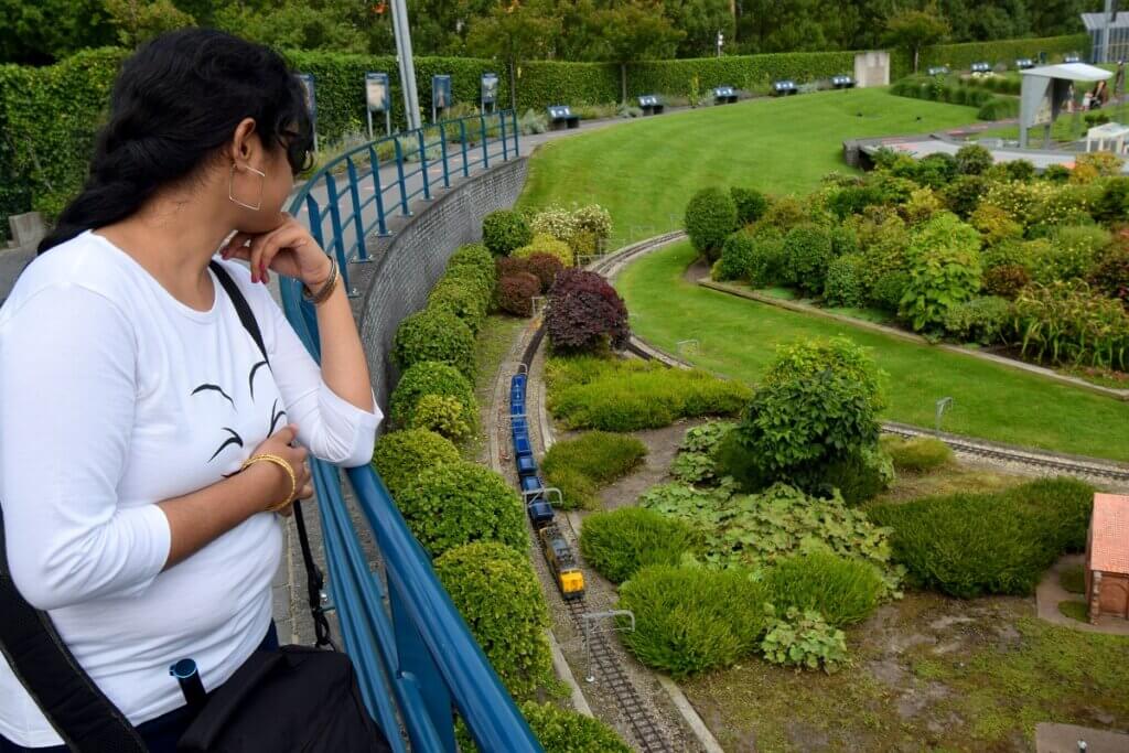 Watching Train at Madurodam