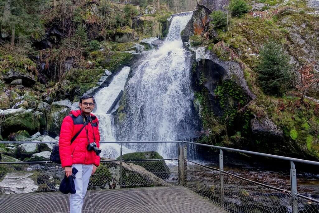 Me Standing Before Triberg Waterfalls