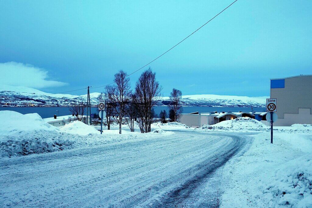 Bus Stop At Kroken