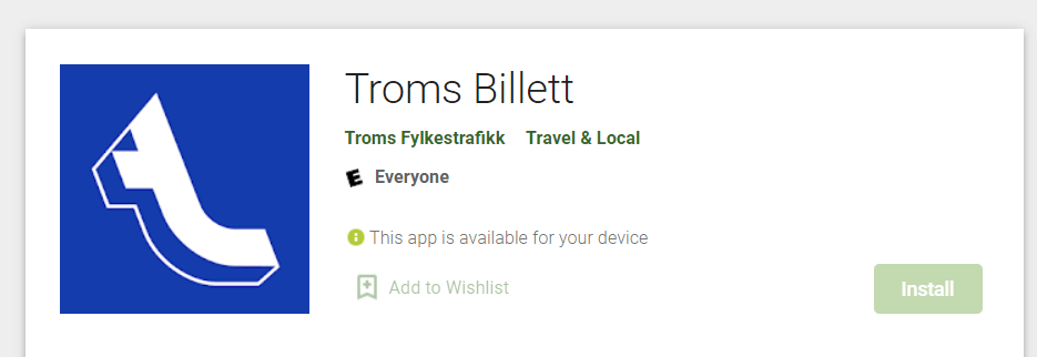 Troms Billett App