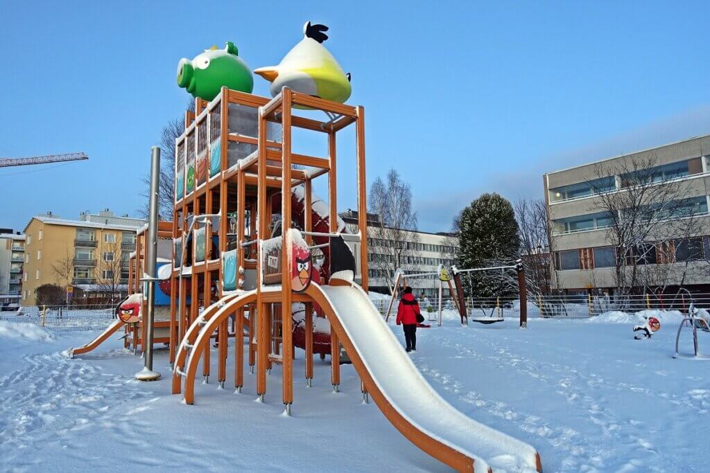 Slider at Angry Bird Park Rovaniemi