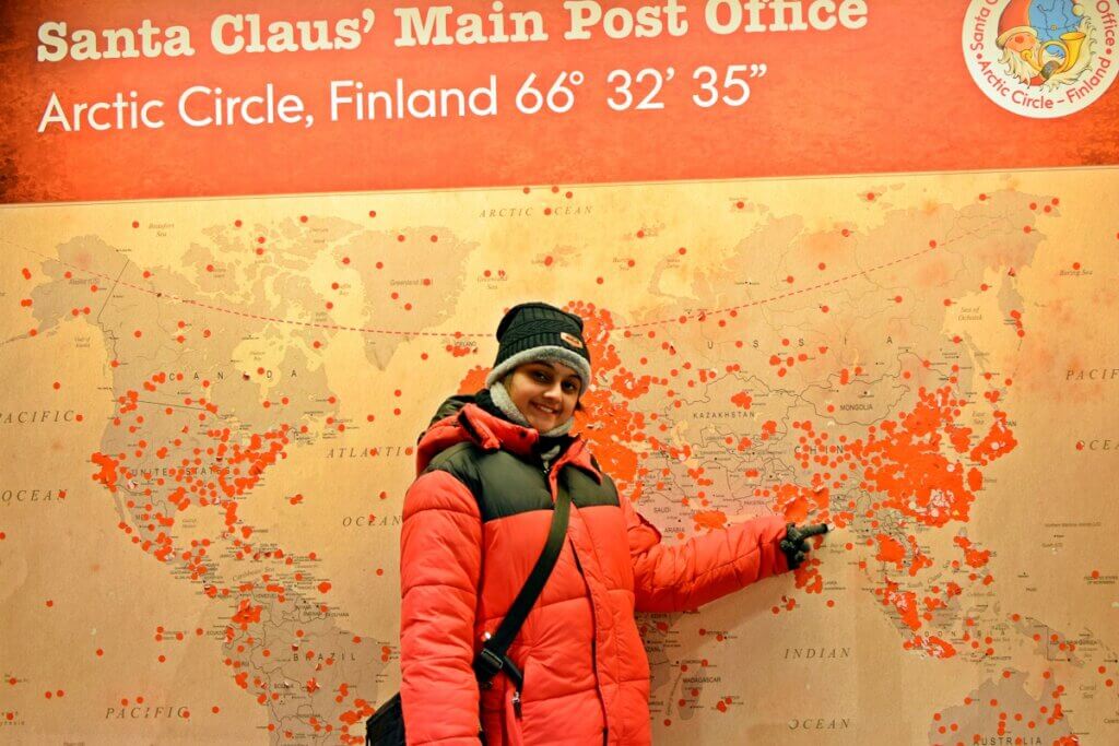 Santa Claus Post Office World Map