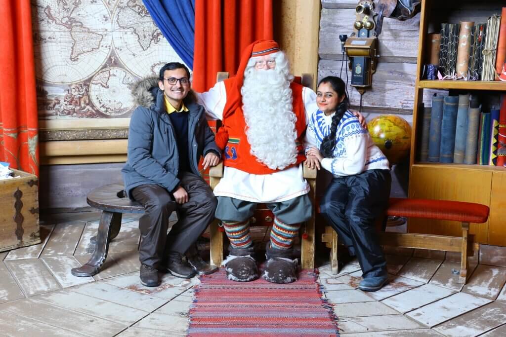 Meeting Santa Claus in Rovaniemi