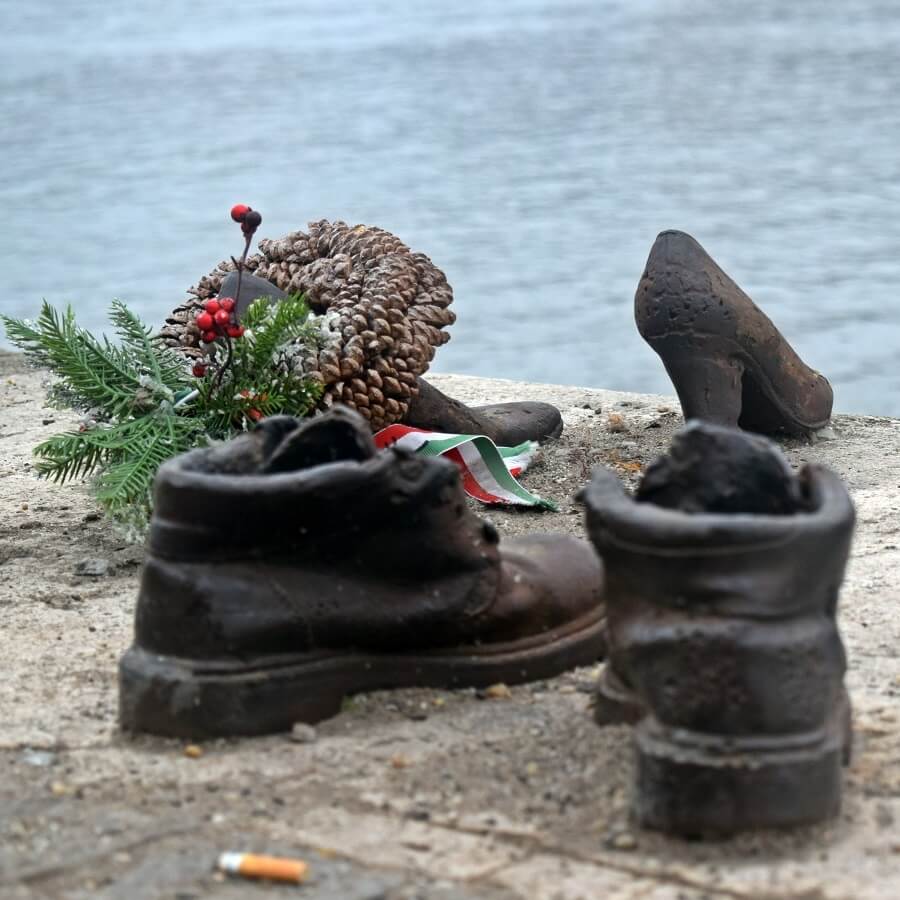 Shoes by the Danube River