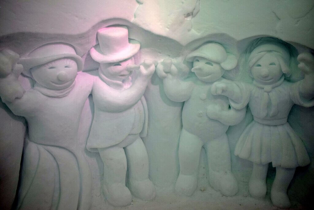 Funny Snowman Sculpture
