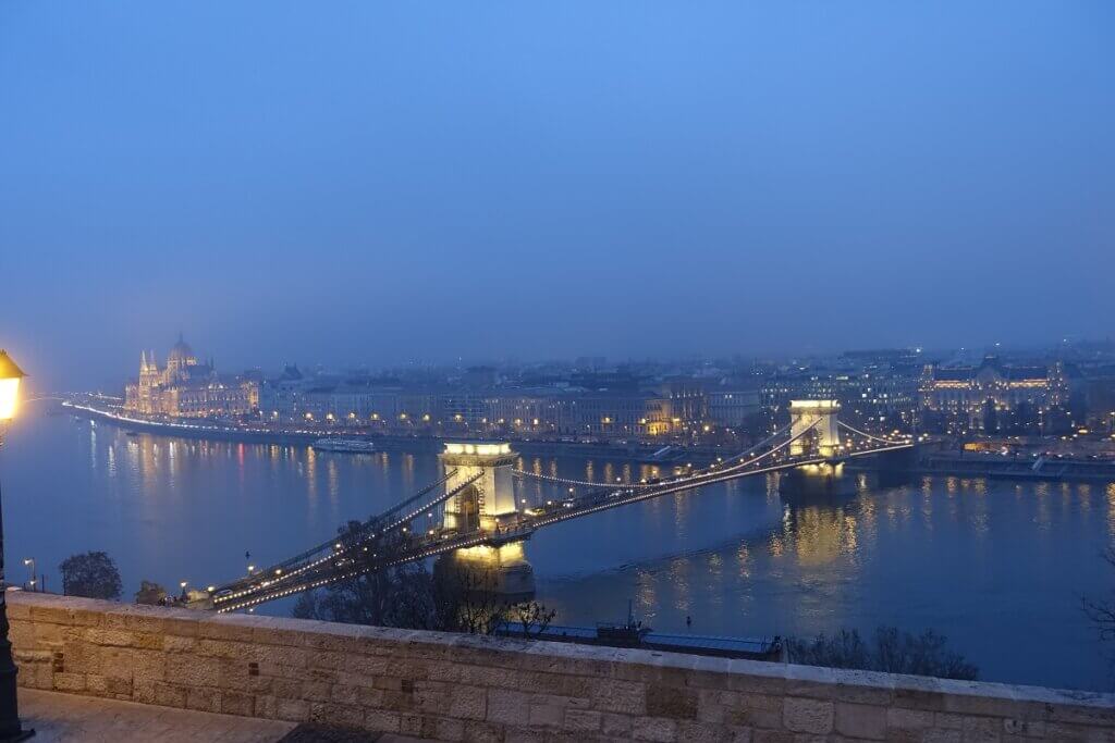 Szechenyi Bridge From Buda Hill