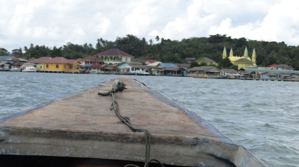 View of Penyengat Island From Boat