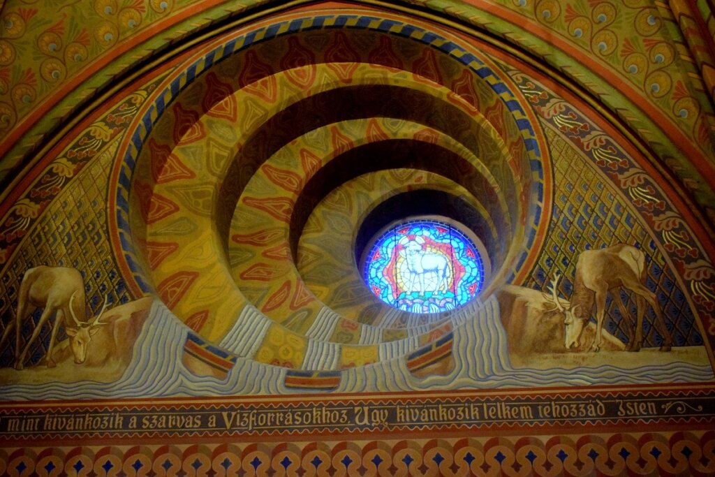 Spiral Ceiling Inside Matthias Church